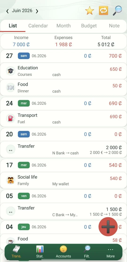 Ougl Budget screenshot 5