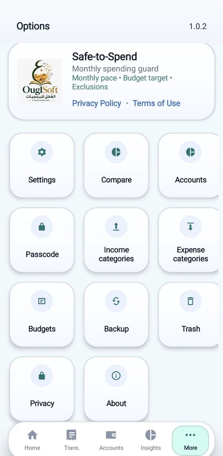 لقطة شاشة من Safe-to-Spend 2